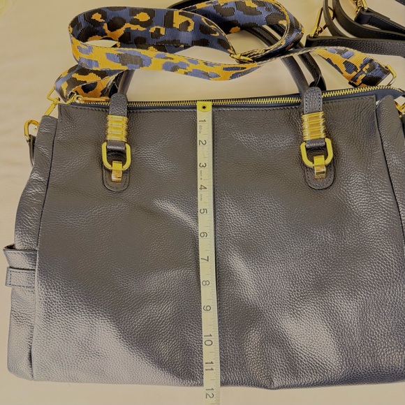 Kattee Navy Blue Pebbled Handbag – Includes 2 Straps - Picture 7 of 14